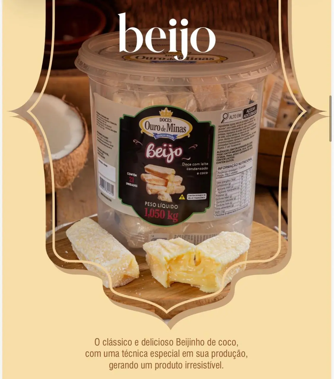 Beijo - Doce com Leite Condensado e Coco